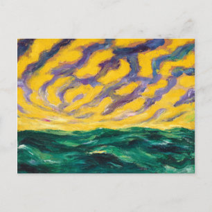 Cartão Postal Mar de Outono   Emil Nolde  