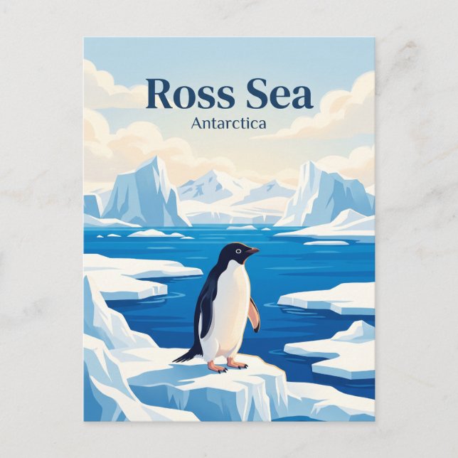 Cartão Postal Mar de Ross Antártica (Frente)