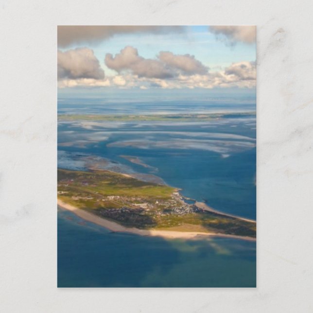 Cartão Postal Mar de Wadden, na França do Norte, Alemanha (Frente)