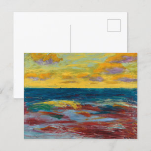 Cartão Postal Mar do Alsen   Emil Nolde  
