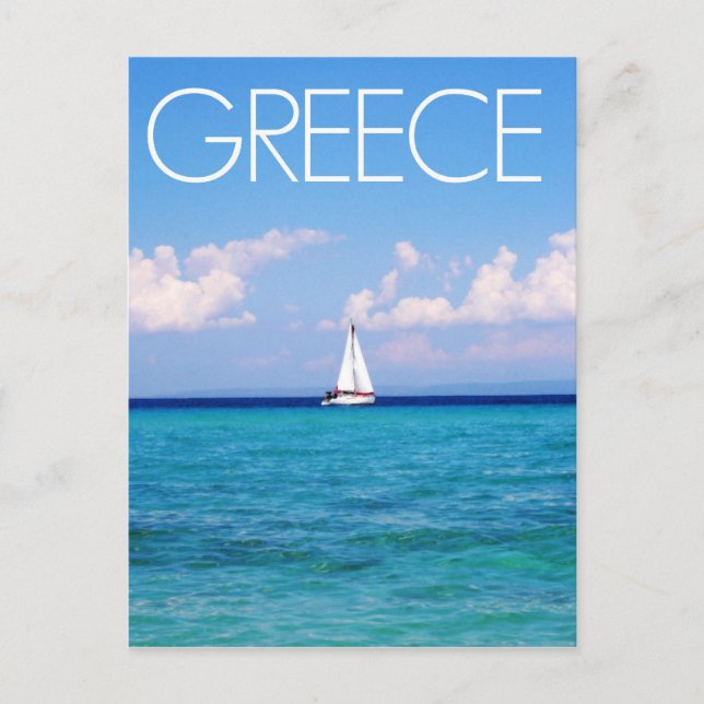 Cartão Postal Mar Egeu (Frente)