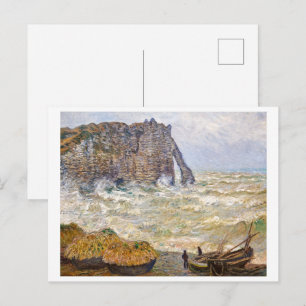 Cartão Postal Mar Esgotado em Étretat Monet