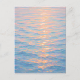 Cartão Postal Mar Esguiaçante - Estilo de Pintura Pastel