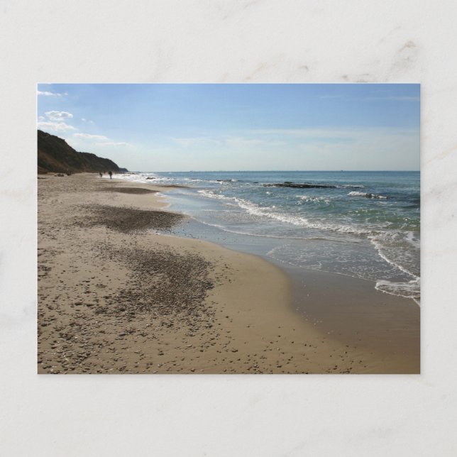 Cartão Postal Mar Mediterrâneo, Netanya, Israel (Frente)