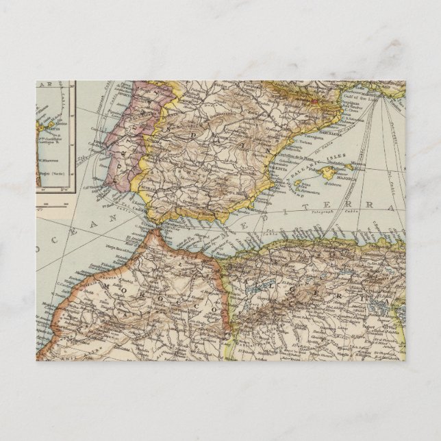 Cartão Postal Mar Mediterrâneo W (Frente)