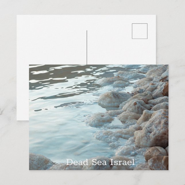 Cartão Postal Mar morto Israel (Frente/Verso)