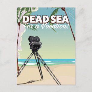 Cartão Postal Mar Morto Para Férias! Cartaz de viagem