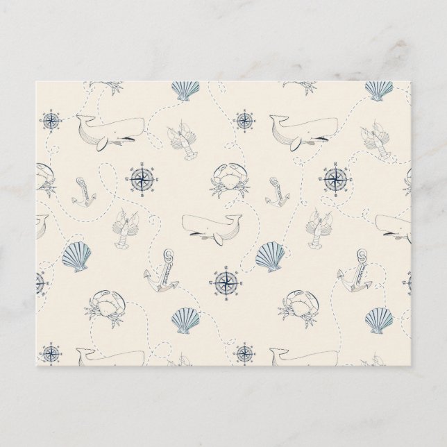 Cartão Postal Mar náutico (Frente)
