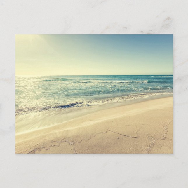 Cartão Postal Mar no inverno (Frente)