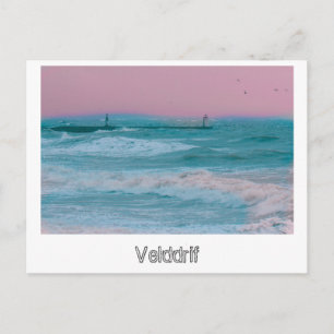 Cartão Postal Mar Oceano Velddrif África do Sul Natureza Tempest