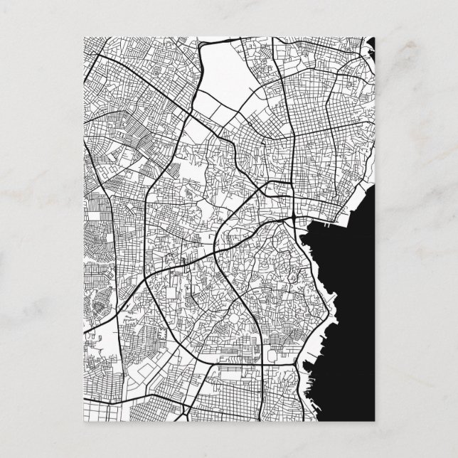 Cartão Postal Maracaibo Venezuela Map (Frente)