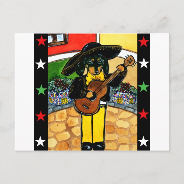 Cartão Postal Marachi Doxie (Frente)