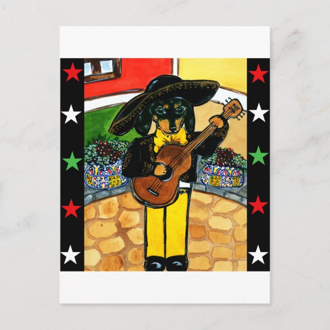 Cartão Postal Marachi Doxie (Frente)