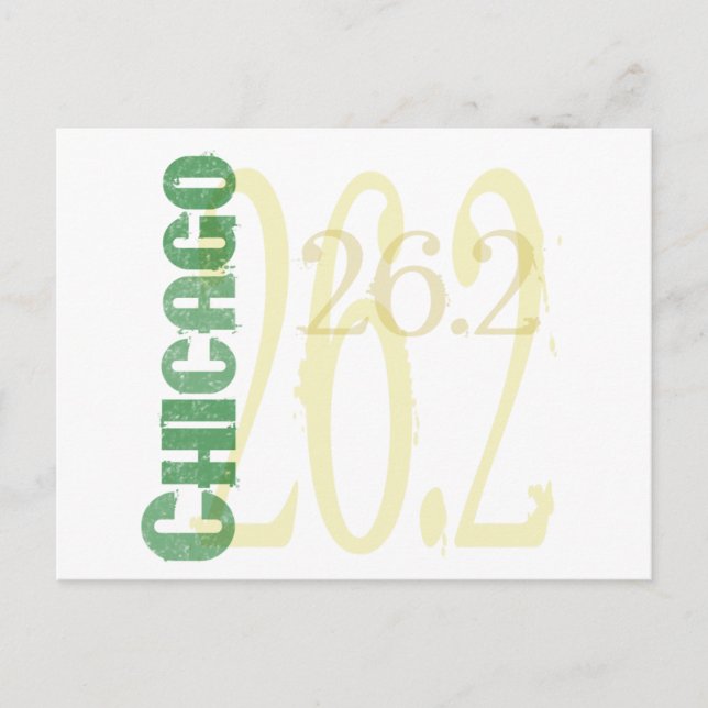 Cartão Postal Maratona de Chicago (Frente)
