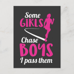Cartão Postal Maratonista da Maratona da Rapariga Corrente