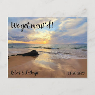 Cartão Postal Maravilhosa Praia Maui Temos Maui