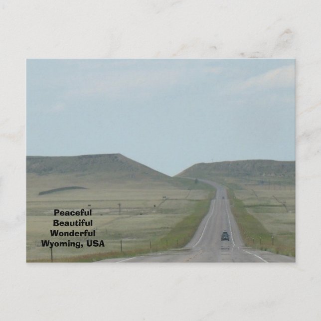 Cartão Postal Maravilhoso Wyoming (Frente)