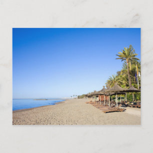 Cartão Postal Marbella Beach e Sea na Costa del Sol na Espanha