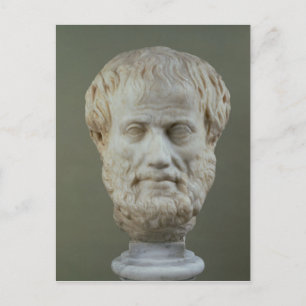 Cartão Postal Marble head of Aristóteles