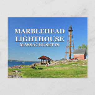 Cartão Postal Marblehead Lighthouse, Massachusetts Postcard