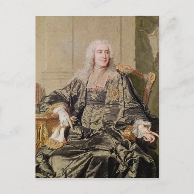 Cartão Postal Marc Pierre de Voyer Conde Argenson (Frente)