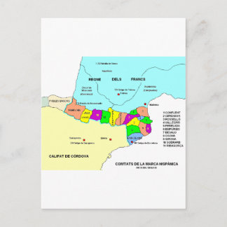 Cartão Postal Marca Hispanica