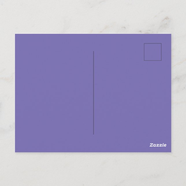 Cartão Postal Marca Personalizada Periwinkle Imagem Perfeita Pad (Verso)