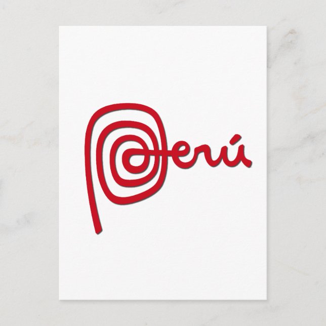 Cartão Postal Marca Peru / Marca Peru (Frente)