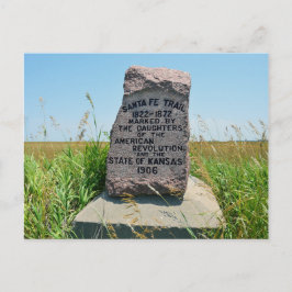 Cartão Postal Marcador de papais noeis Fe nº 35 no Kansas