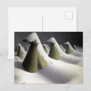 Cartão Postal Marcha Silenciosa do inverno, Janeiro por Grant Wo