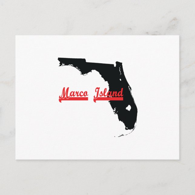 Cartão Postal Marco Island Flórida (Frente)