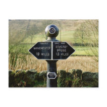 Marco miliário no Rochdale Canal