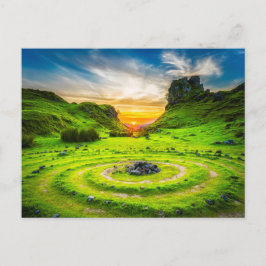 Cartão Postal Marco no pôr do sol