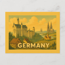 Cartão Postal Marcos Históricos Alemães Vintage