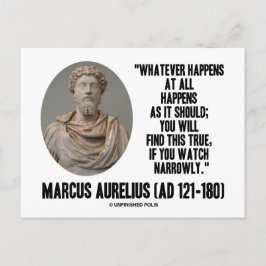 Cartão Postal Marcus Aurelius O Que Acontece De Todo