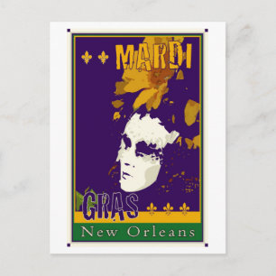 Cartão Postal Mardi Gras