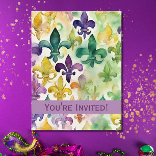 Cartão Postal Mardi Gras com Aquaestesia Personalizada