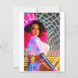 Cartão Postal Mardi Gras Galaxy Queen