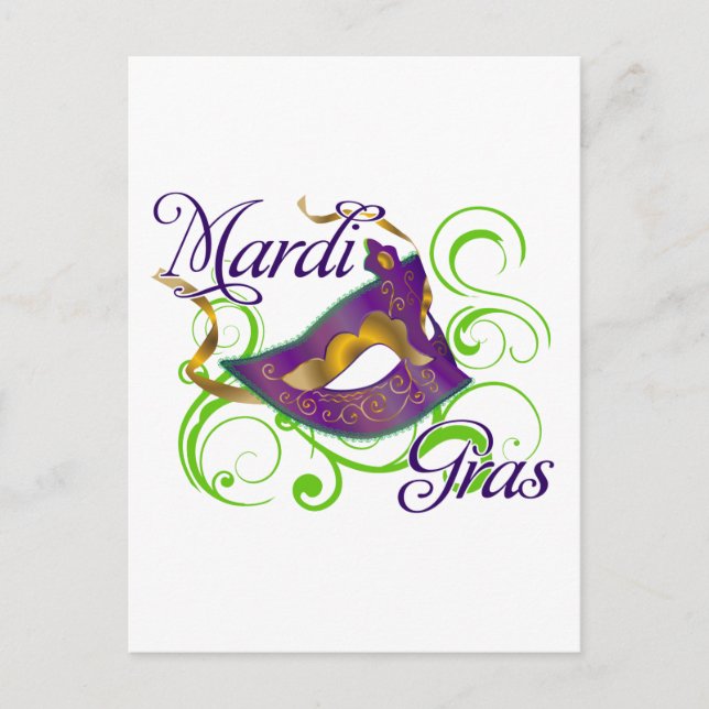 Cartão Postal MardiGras (Frente)
