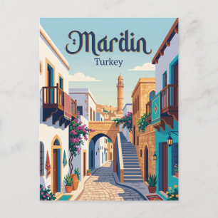 Cartão Postal Mardin Alley Turquia