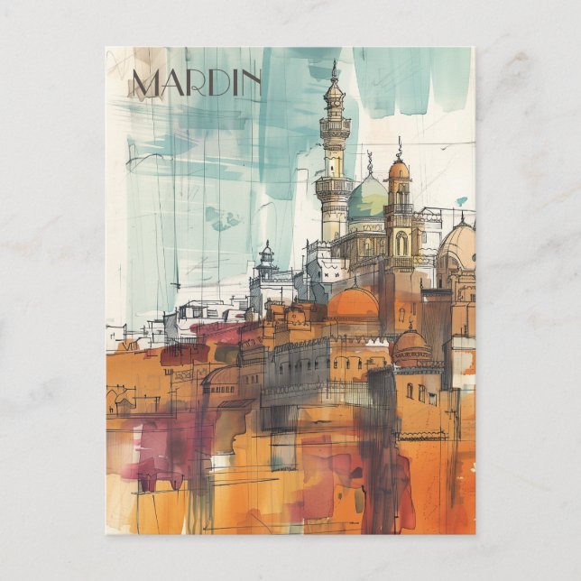 Cartão Postal Mardin Turkiye (Frente)