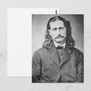Cartão Postal Marechal Wild Bill Hickok Pistoleiro do Velho Oest