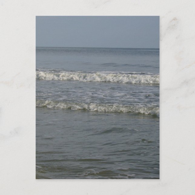Cartão Postal Mares Azuis Profundos (Frente)