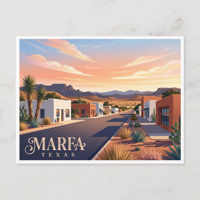 Cartão Postal Marfa Texas (Frente)