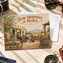 Marfa Texas Manhãs Lentas Deserto Ocidental Vintag