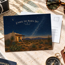 Marfa Texas Noite Estrelada Oeste Deserto Viagem