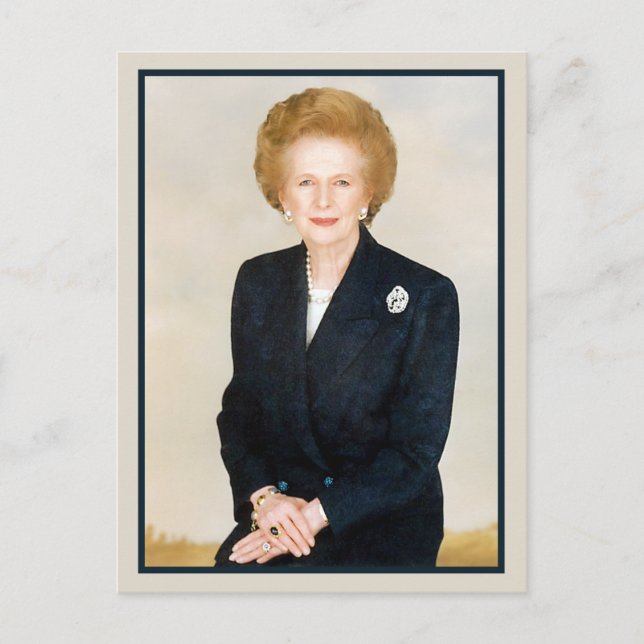 Cartão Postal Margaret Thatcher, A Senhora do Ferro (Frente)