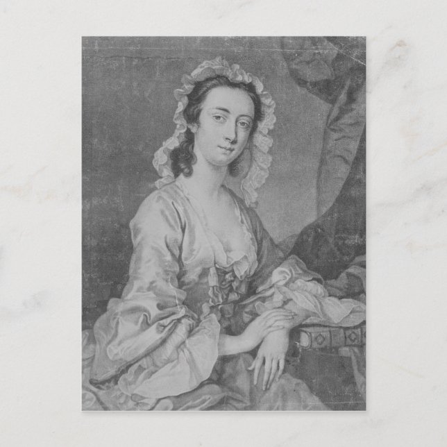Cartão Postal Margaret Woffington, gravada por John Faber Jr. (Frente)