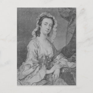 Cartão Postal Margaret Woffington, gravada por John Faber Jr.