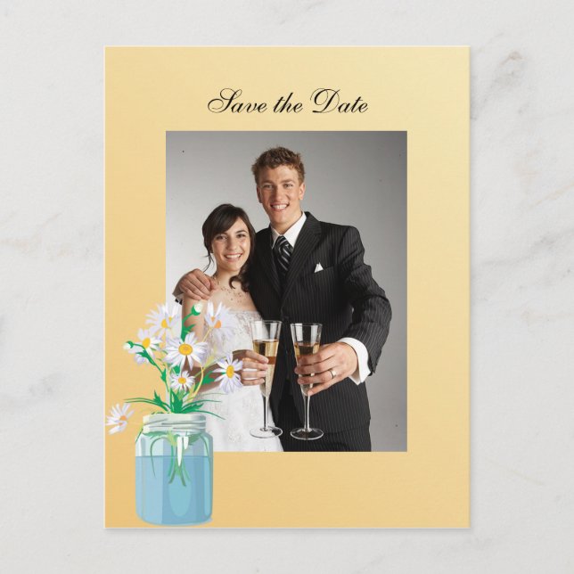 Cartão Postal Margaridas de Verão para Salvar a Da (Frente)